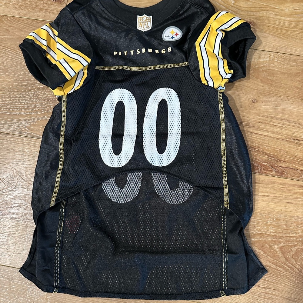 NFL Pittsburgh Black and Gold Dog Jersey